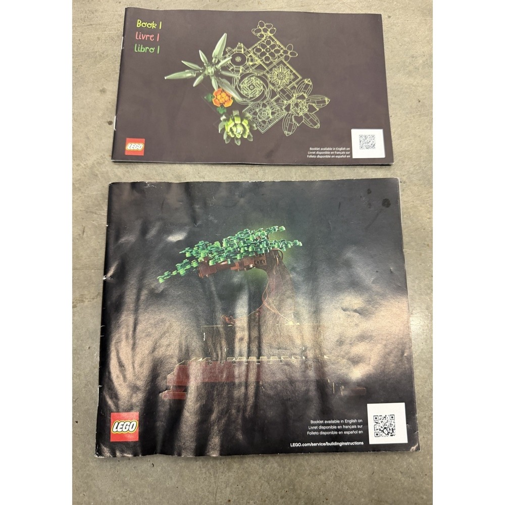 LEGO Botanical Collection‎ Instruction Manual Lot Bonsai Tree Flower Set